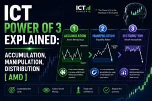 ICT Power of 3 Explained: Accumulation, Manipulation, Distribution (AMD)