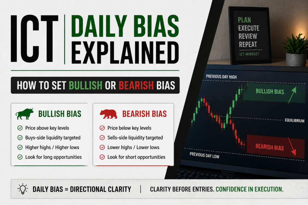 ICT Daily Bias Explained | How to Set Bullish or Bearish Bias