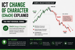 ICT Change of Character (CHoCH) Explained | The First Reversal Signal
